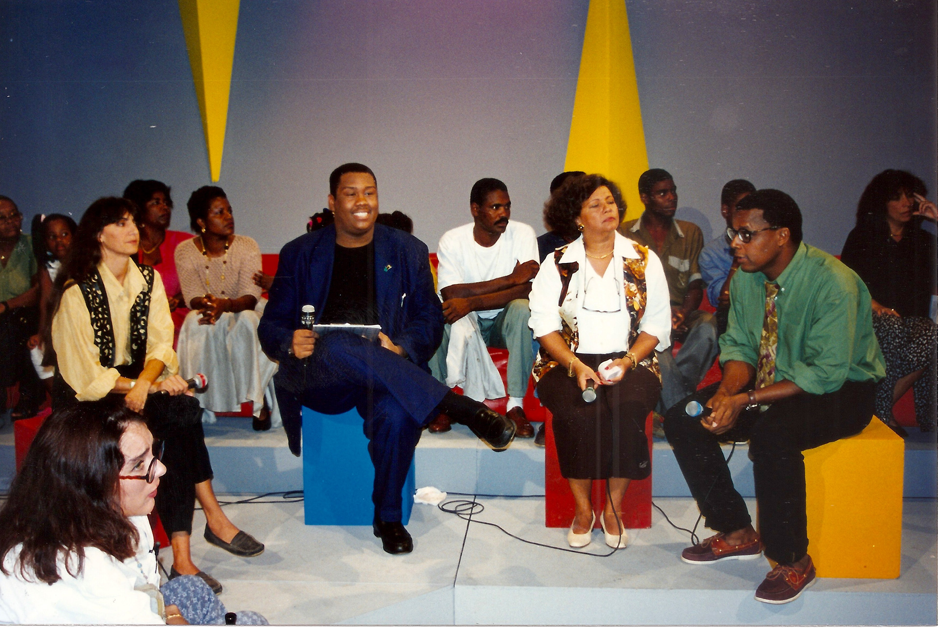 Maryse Ozier infatigable Présidente de l’Association des Enfants Myopathes de Martinique et le journaliste Maurice Nagou, spécialiste santé de la rédaction
