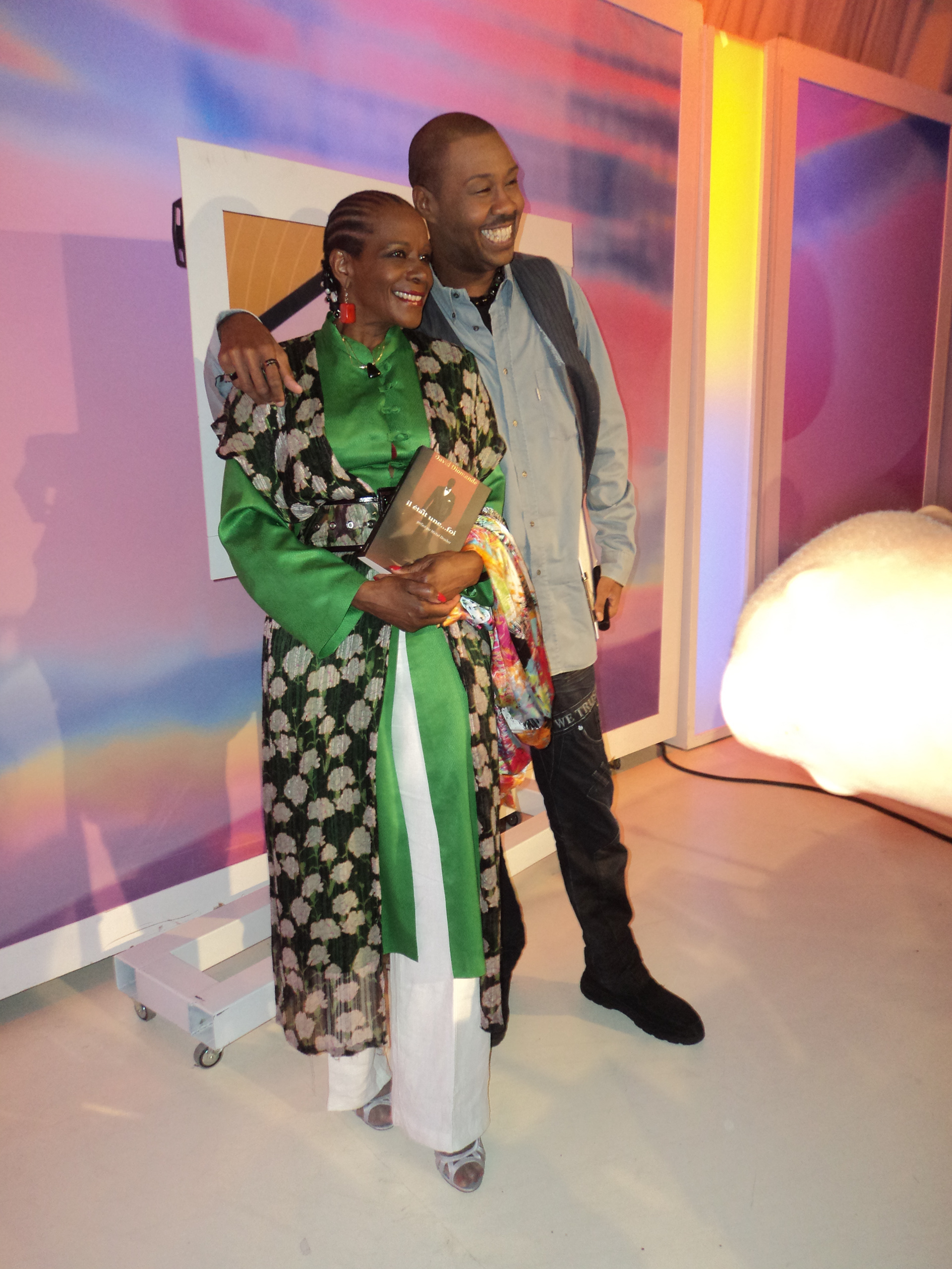 Avec Lisette Malidor, l’une de ses idoles