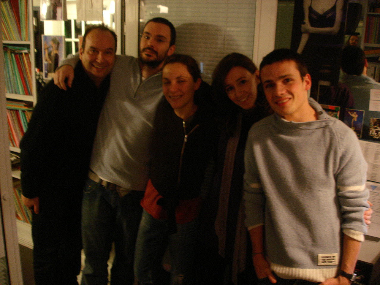 Une partie de la Dream Team de DMD en 2007, parmi lesquels Éric Barbette (g.), Florence Faissat et Grégoire Jeanmonod (d.)