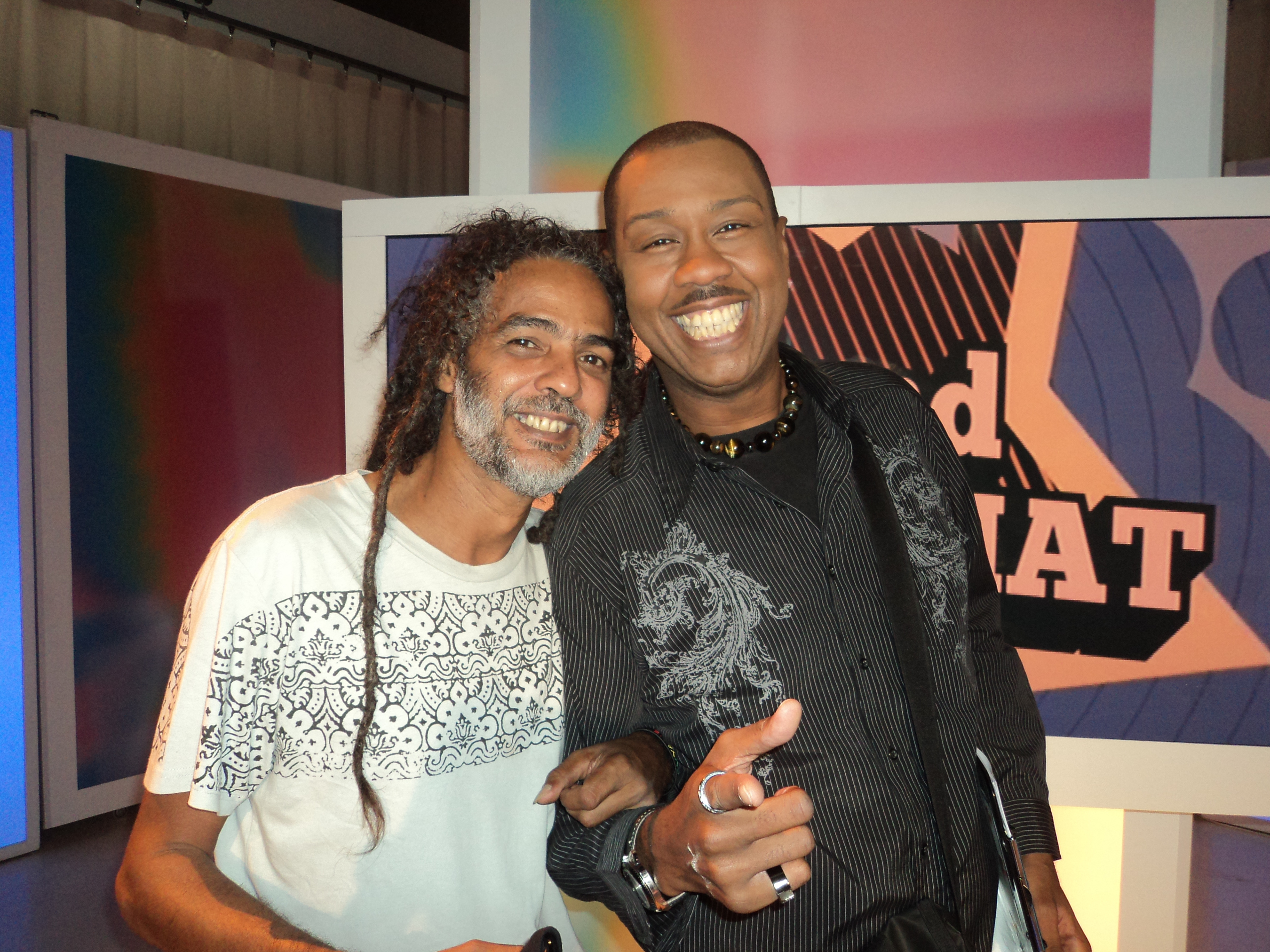 avec Kali l'homme au banjo, notre représentant à l'Eurovision 92