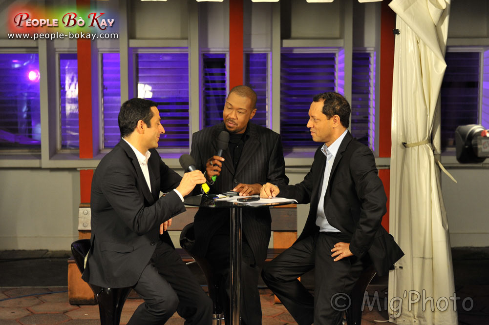 Martin Ajdari (g.), alors cadre de Direction à France Télévisions et Jean-Philippe Pascal (d.) alors Directeur Régional de la toute nouvelle Martinique 1ère