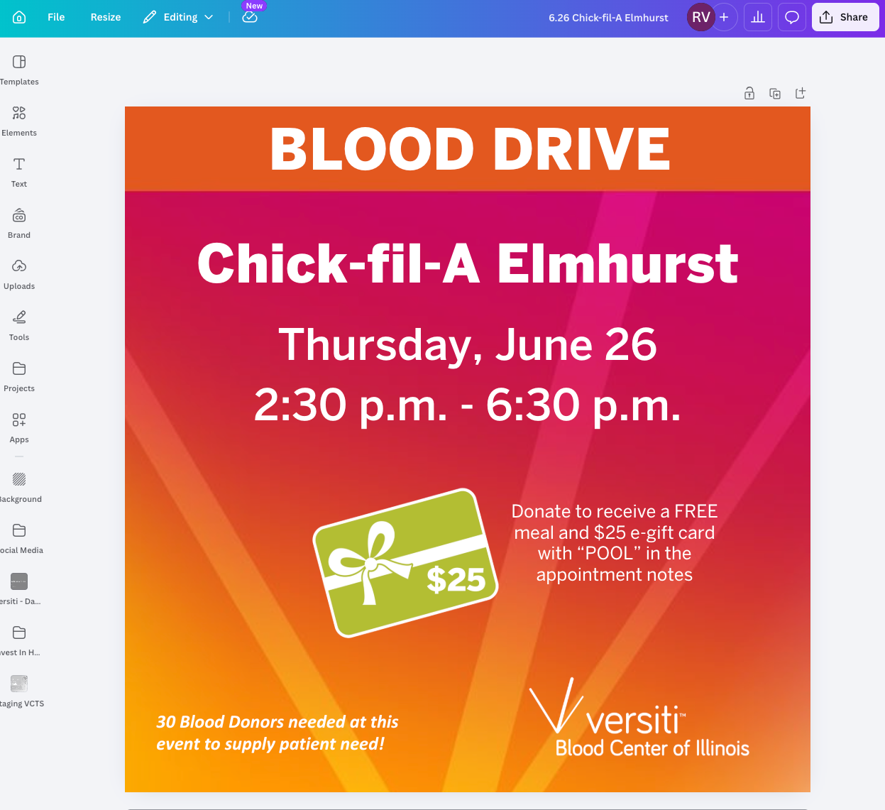 Dated, simple design