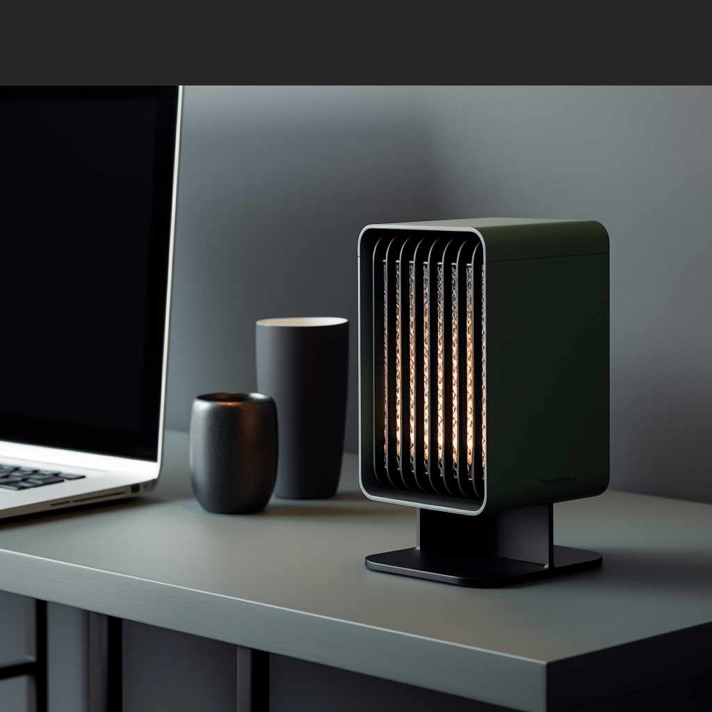 A desk heater inspired by Eco Brutalist architecture *Image owned by me