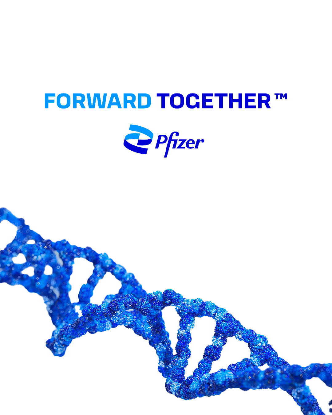 3D design used property of Pfizer. DNA art is not owned by Frank Russo