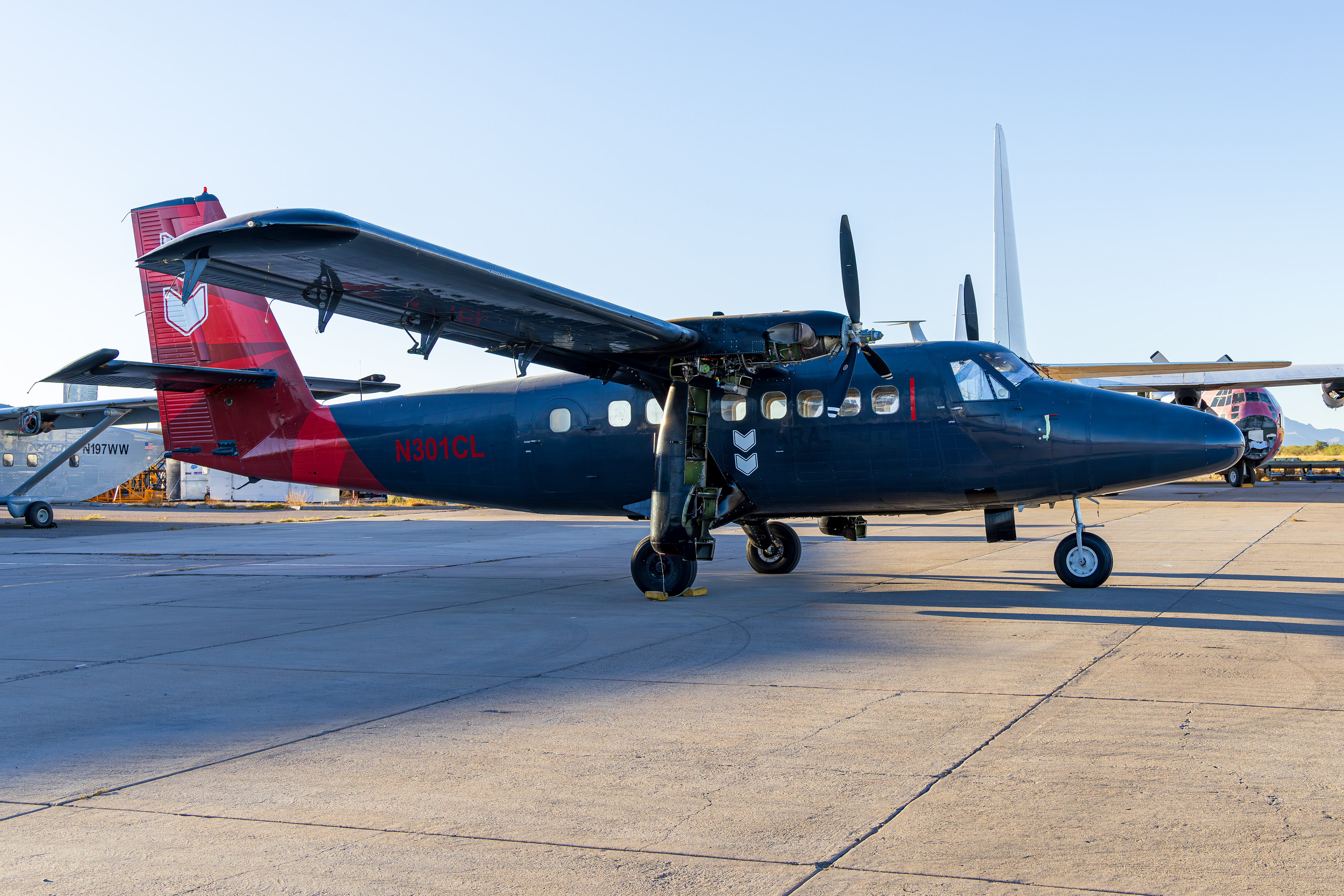 N301CL - De Havilland Canada DHC-6-200 Twin Otter at Coolidge Municipal Airport Arizona