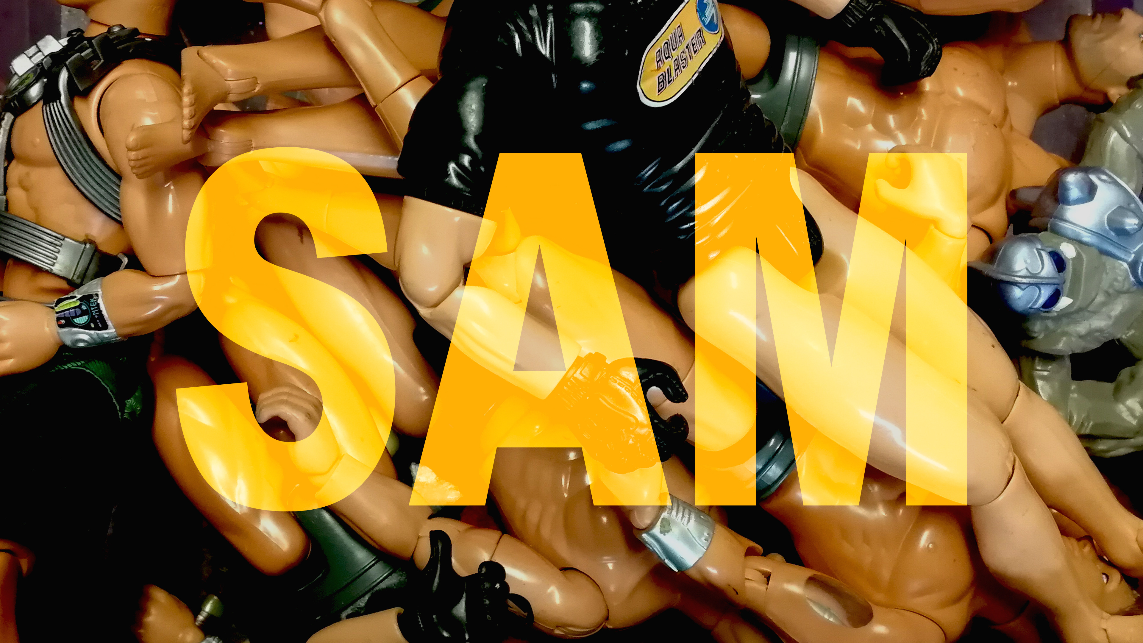 First iteration of "SAM" text design