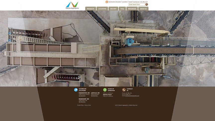 Original Dakota Aggregates Website