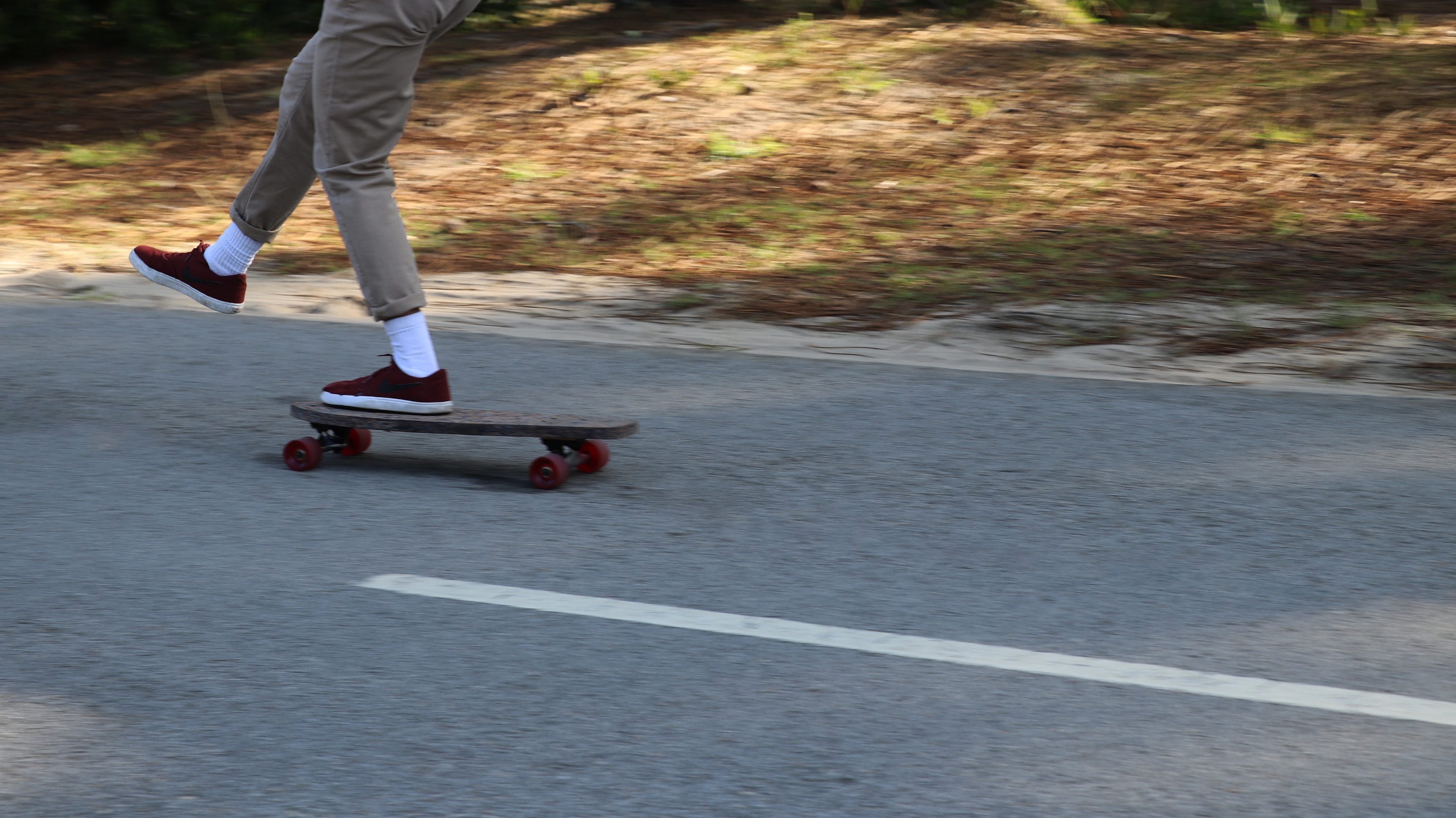 Ride my skateboard