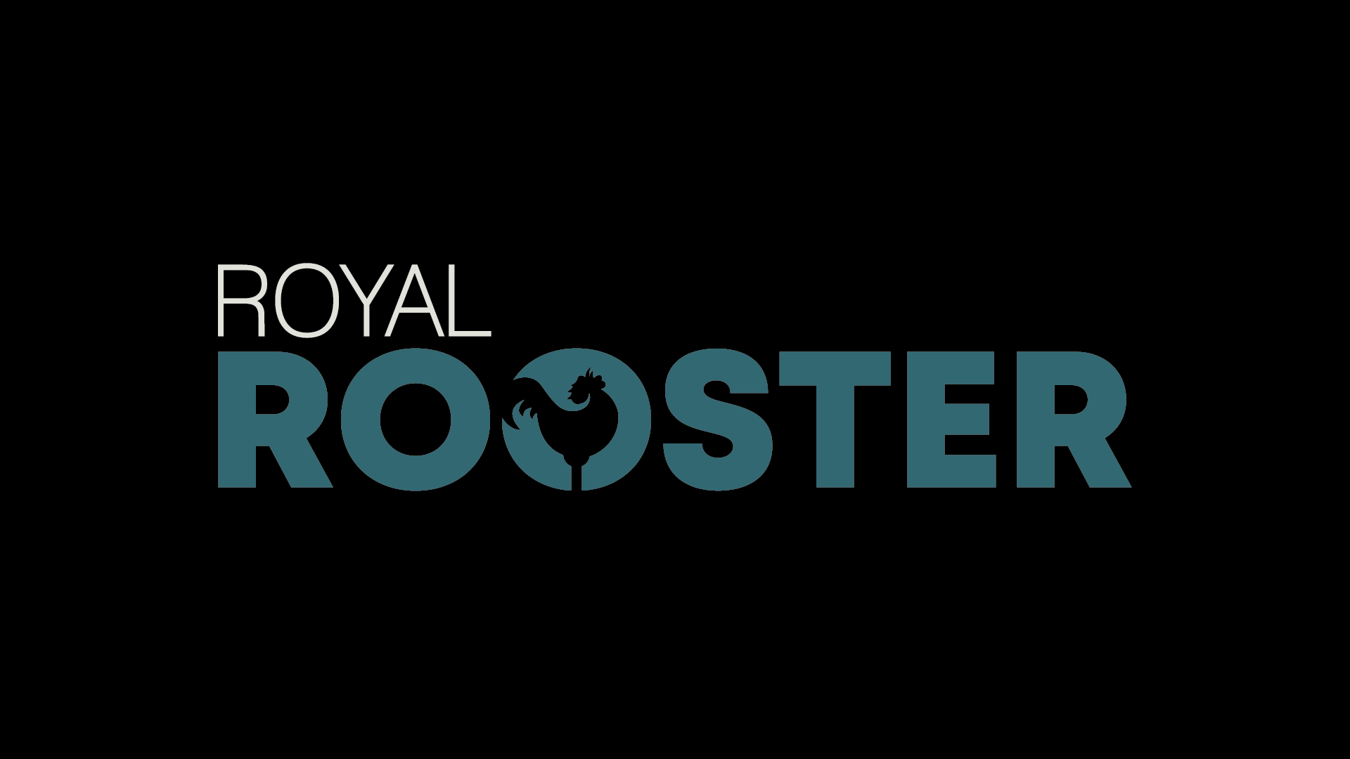 Royal Rooster- logo- Black