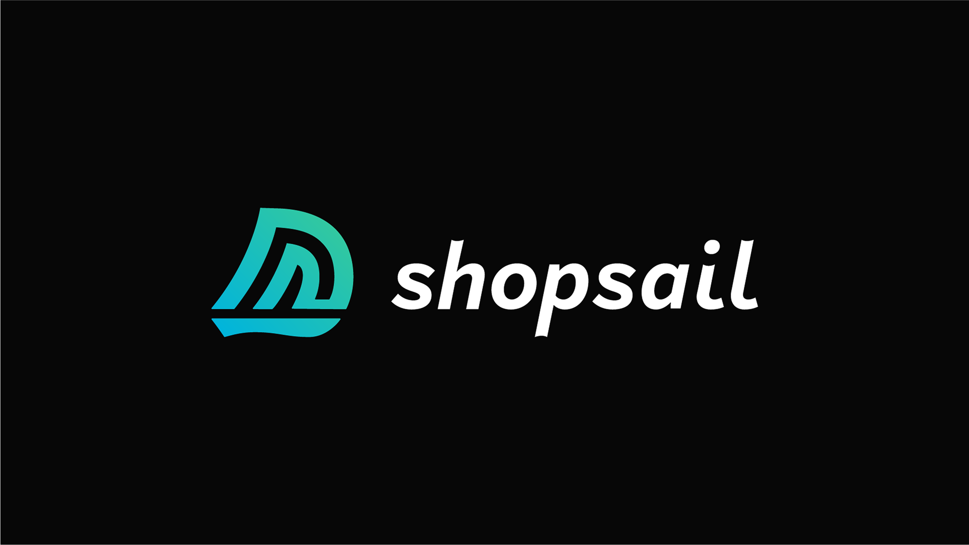 Shopsail- Horizontal logo- black