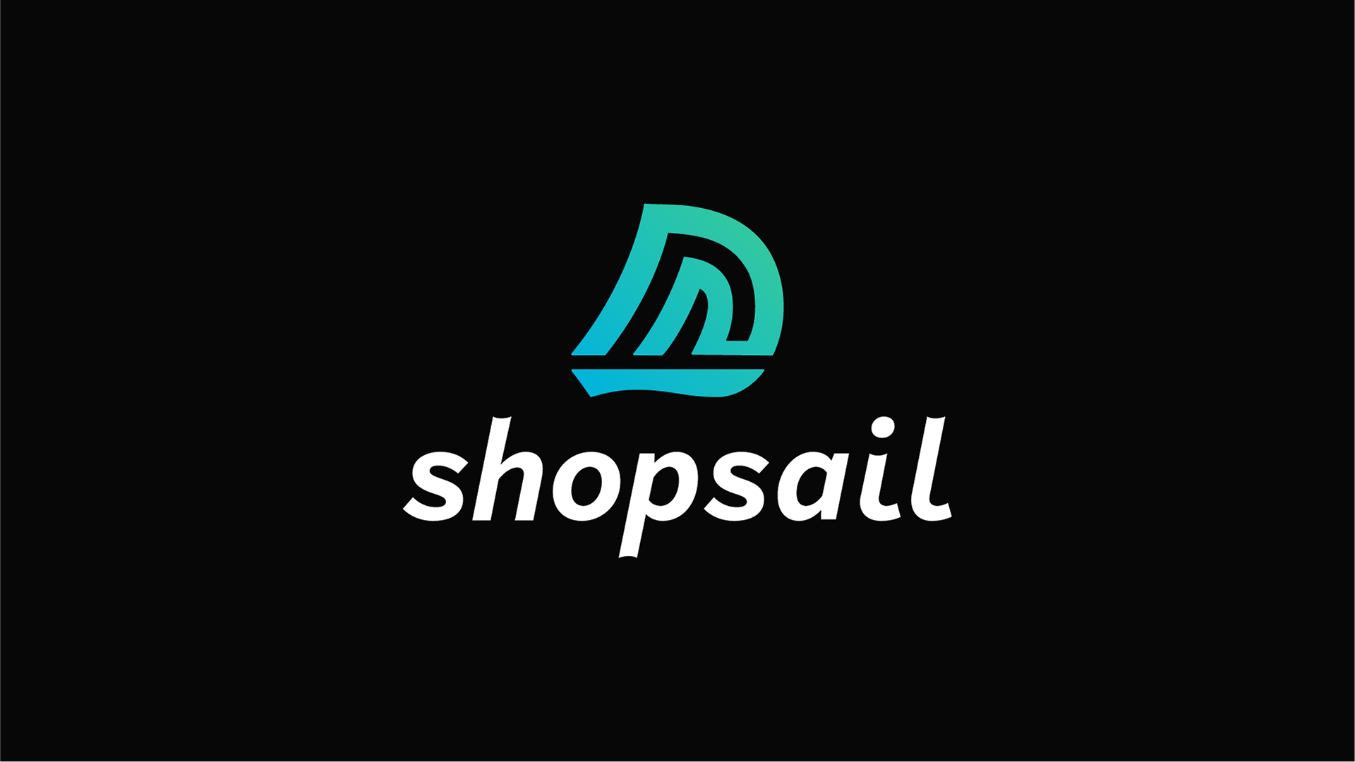 Shopsail- Vertical logo- black