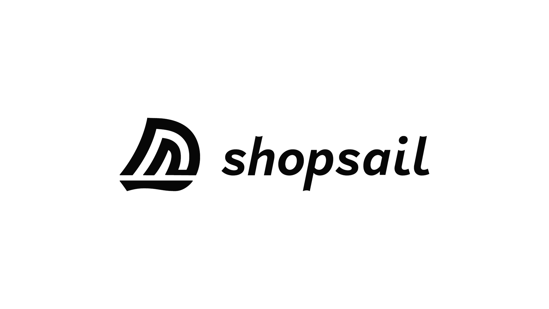Shopsail- Horizontal logo- black and white