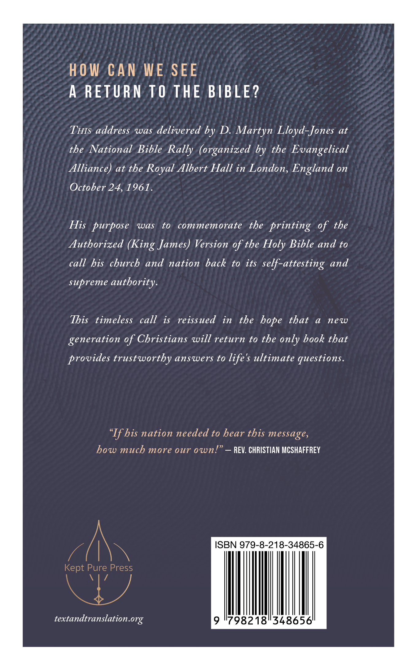 It may come as a surprise, but the back cover is probably my favorite. I love how the text came together, especially the quotation by Christian McShaffrey.