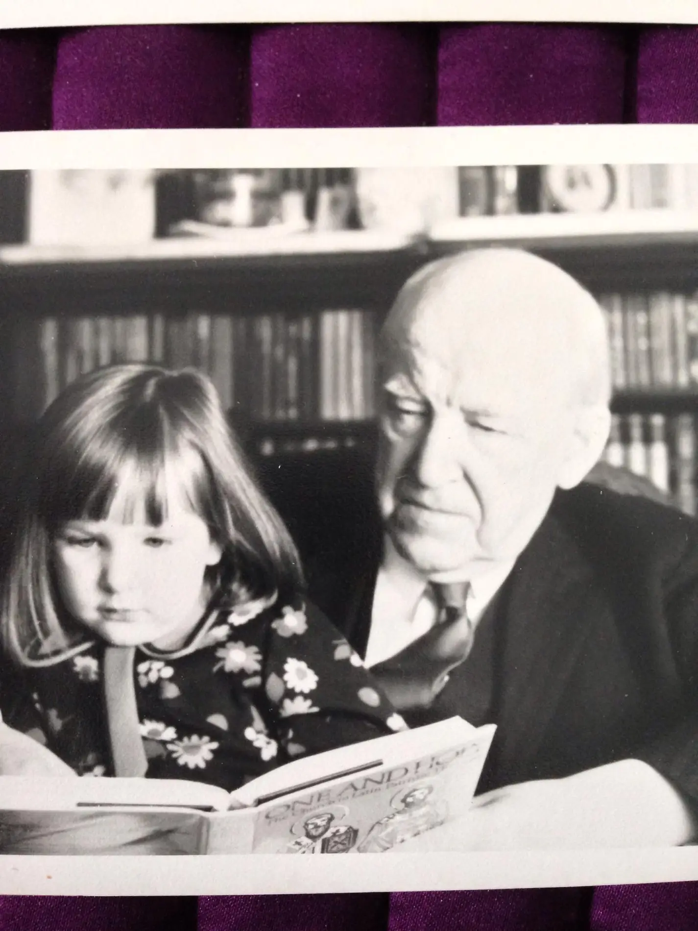 Seeing a return to the Bible is dependent on our relationship with the next generation. This is clearly illustrated in the image we chose of Dr, Jones with his granddaughter which is available on the family's Foundation's Facebook page.