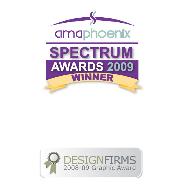 Winner of AMA's Self Promotional Award and Design Firms Graphic Award