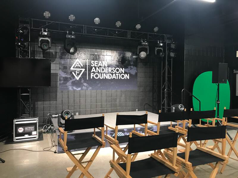 Production/content studio donated to the Boys and Girls Clubs of SE MI by the Sean Anderson Foundation