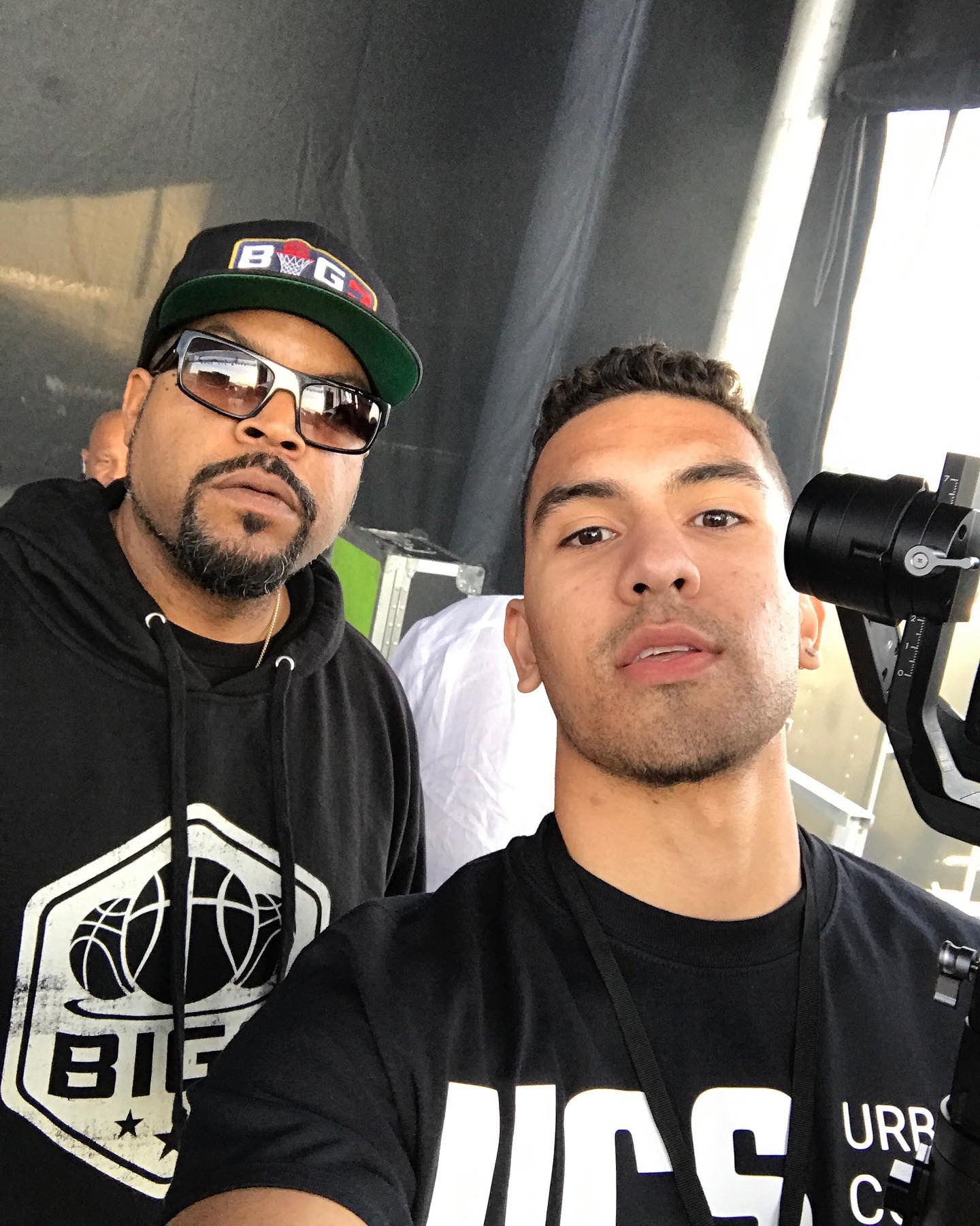 On stage with Ice Cube