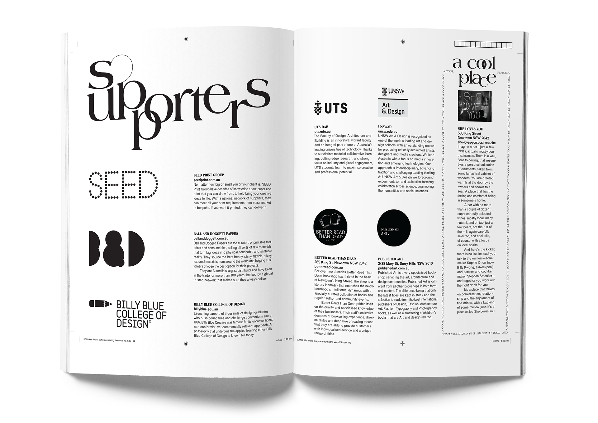 Design and customised Americana type-setting by Studio Stella