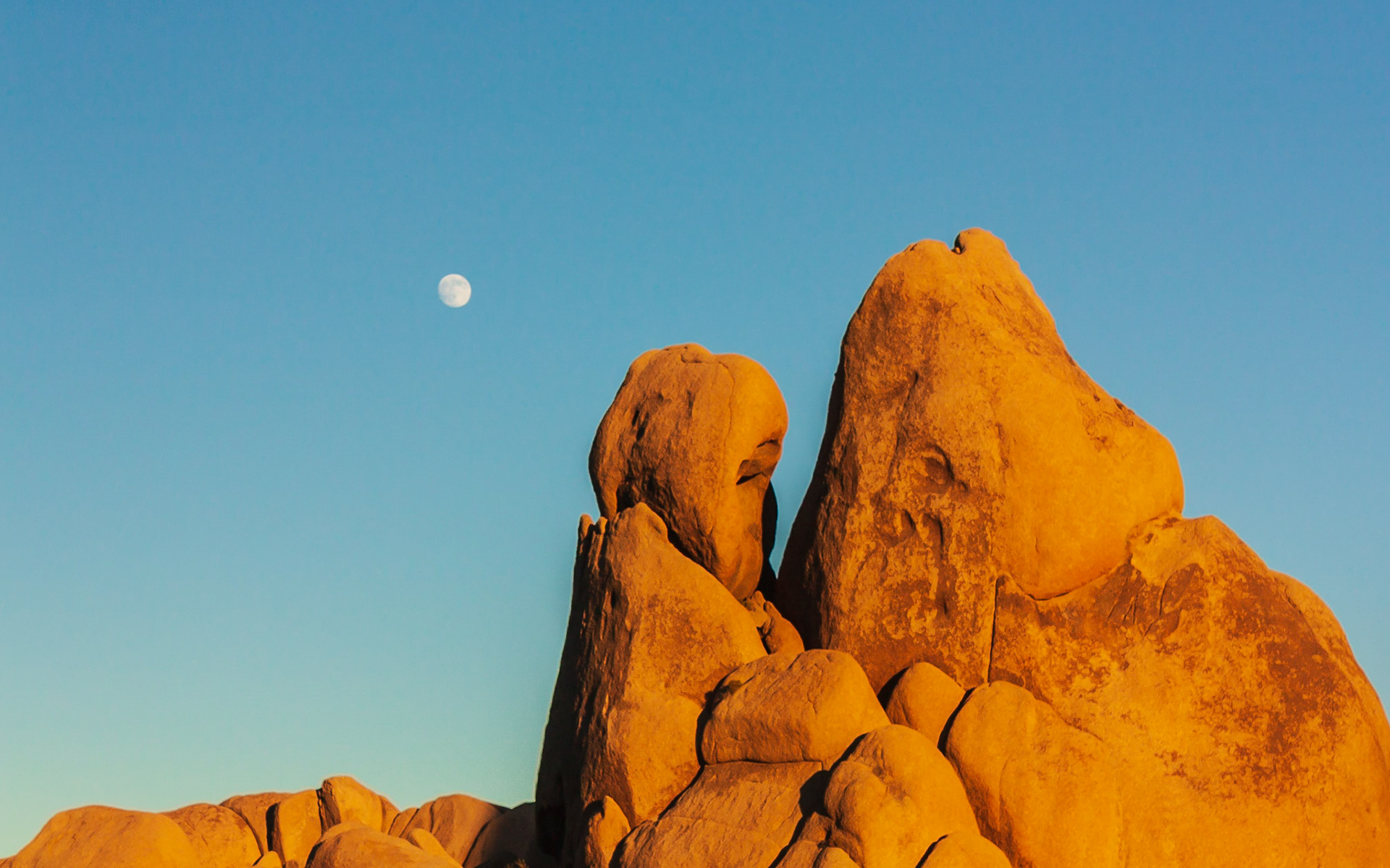Moonrise Over Jumbo Rocks