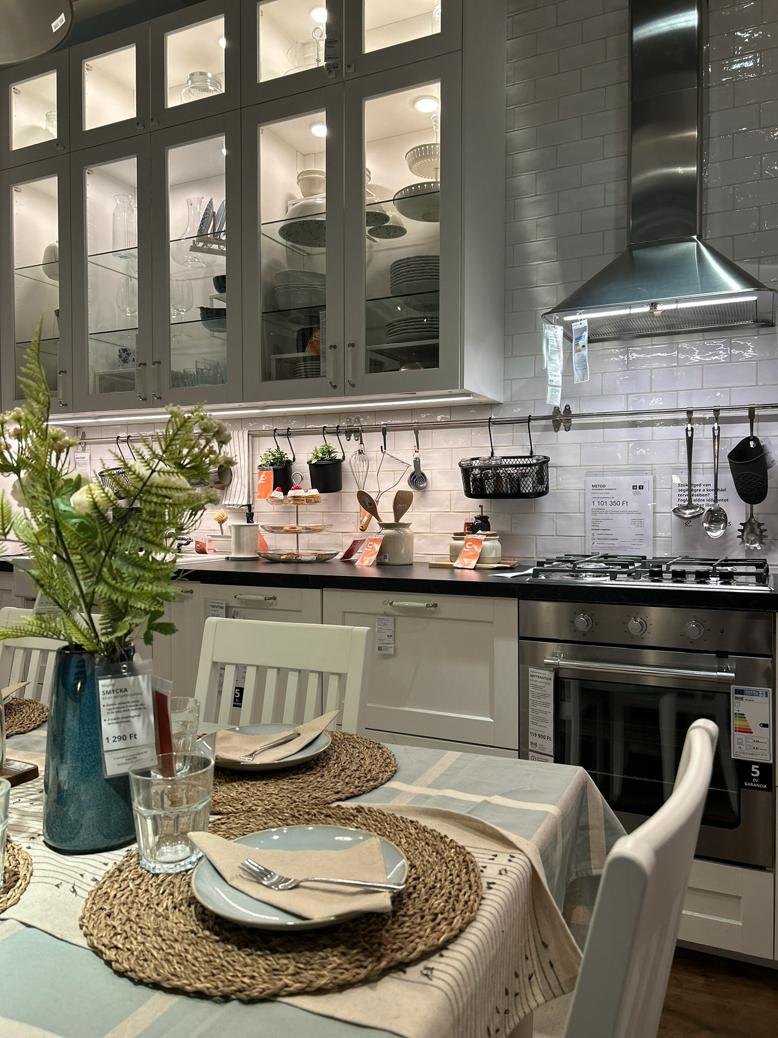 Living room with kitchen