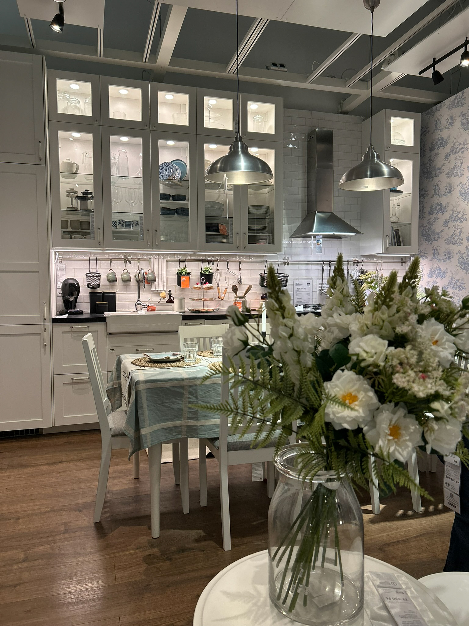 Living room with kitchen