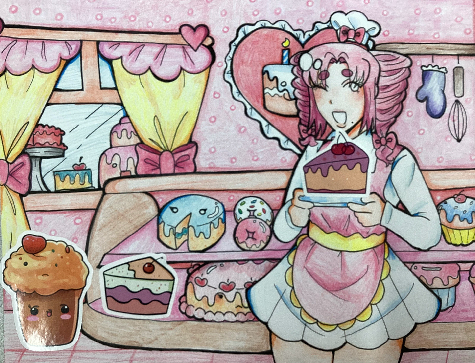 Lilly Martinez Sticker Continuation Drawing