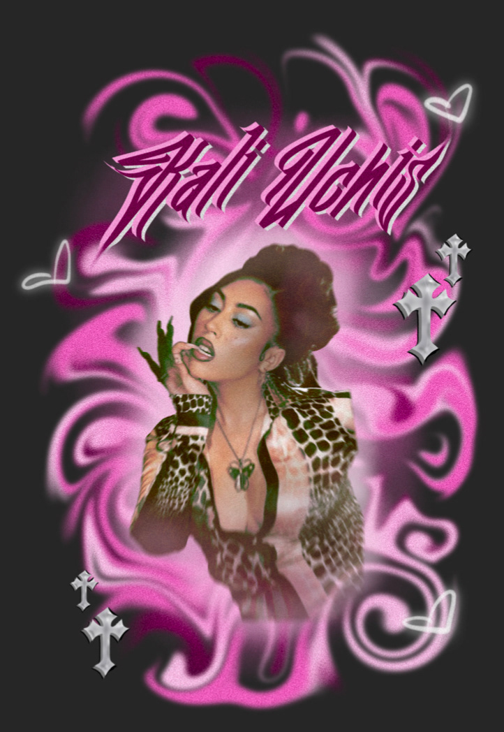 Giselle Torres HONORARY 2 concert/ artist poster concepts. The first one is for Kali Uchis's album Isolation, and the second is for Tyler the Creator. 