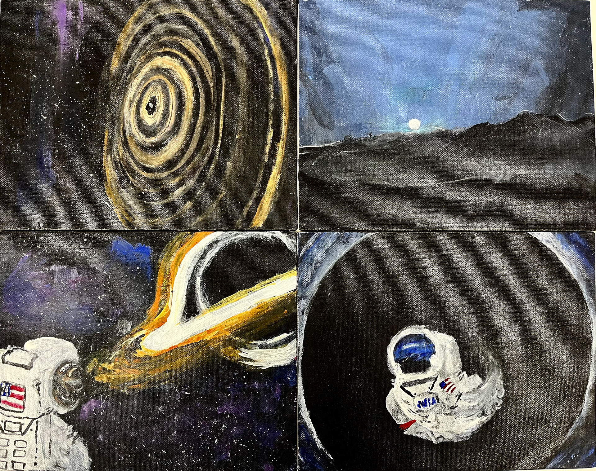 Clementina Jones - Series of paintings inspired by space.