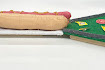 Jocelyn Zarate My mini golf sculpture theme is Chicago. I used air-dry clay to sculpt the hot dog buns and the oscar mayer hot dog and used yellow glitter for the mustered, only mustired because as we know, ketchup does not belong on Chicago style hotdogs.