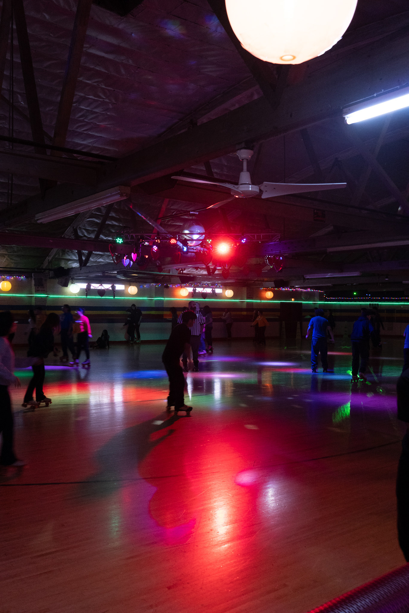 Joen Calix Photographing in the skating ring, and incorporating more colors in the art piece. Using lightroom to edit the photograph.