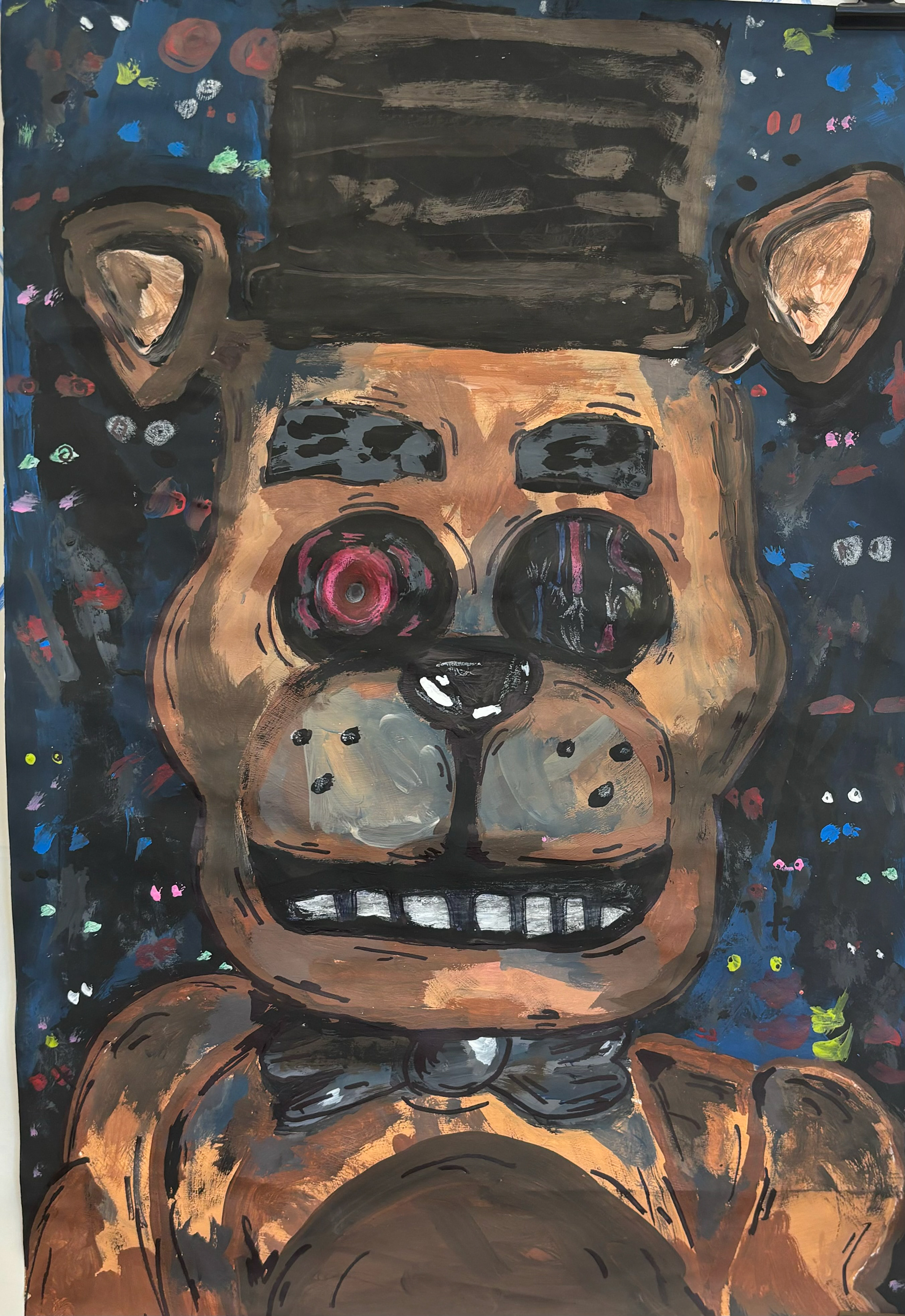 Kanyelle Hare - Bear Acrylic Painting