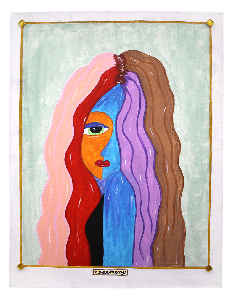 Vanessa Hernandez - This painting is based on me and a son called "Love Grows" by Edison Lighthouse. I feel like I can relate to this song in a way.