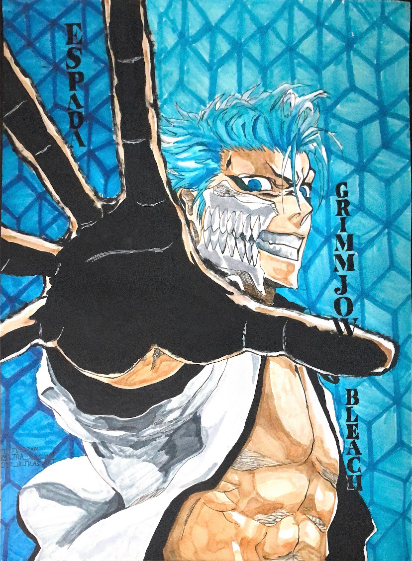 Patrick Okechukwu - Submission one is from the anime/manga series known as bleach. I used ink and alcohol markers to achieve the final product.