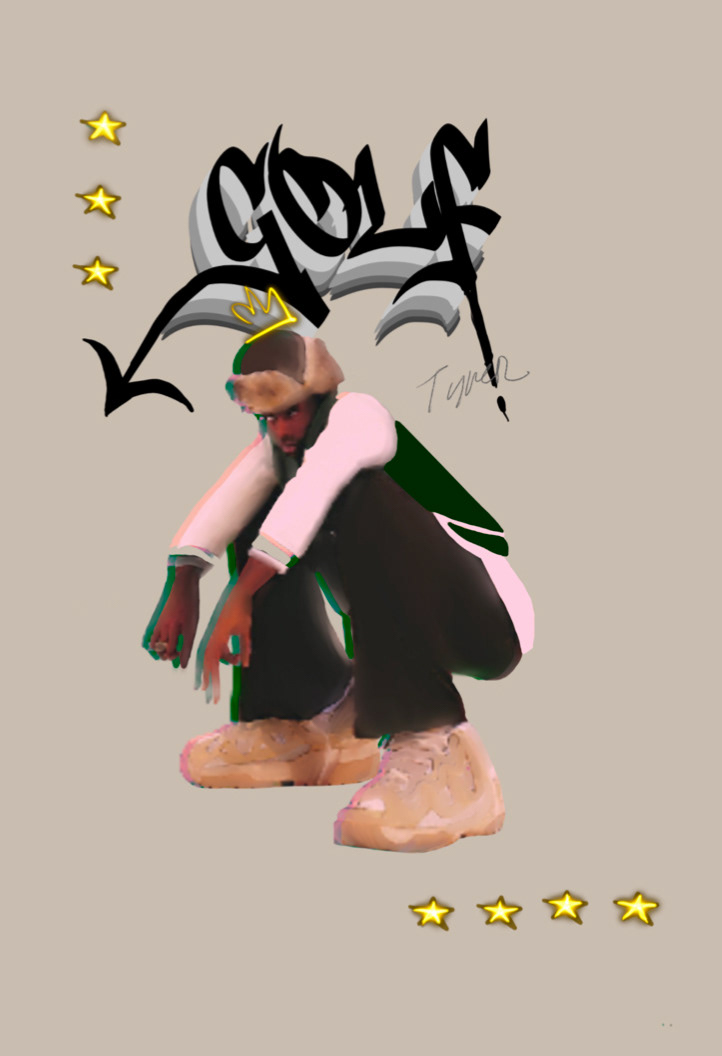 Giselle Torres HONORARY 2 concert/ artist poster concepts. The first one is for Kali Uchis's album Isolation, and the second is for Tyler the Creator. 