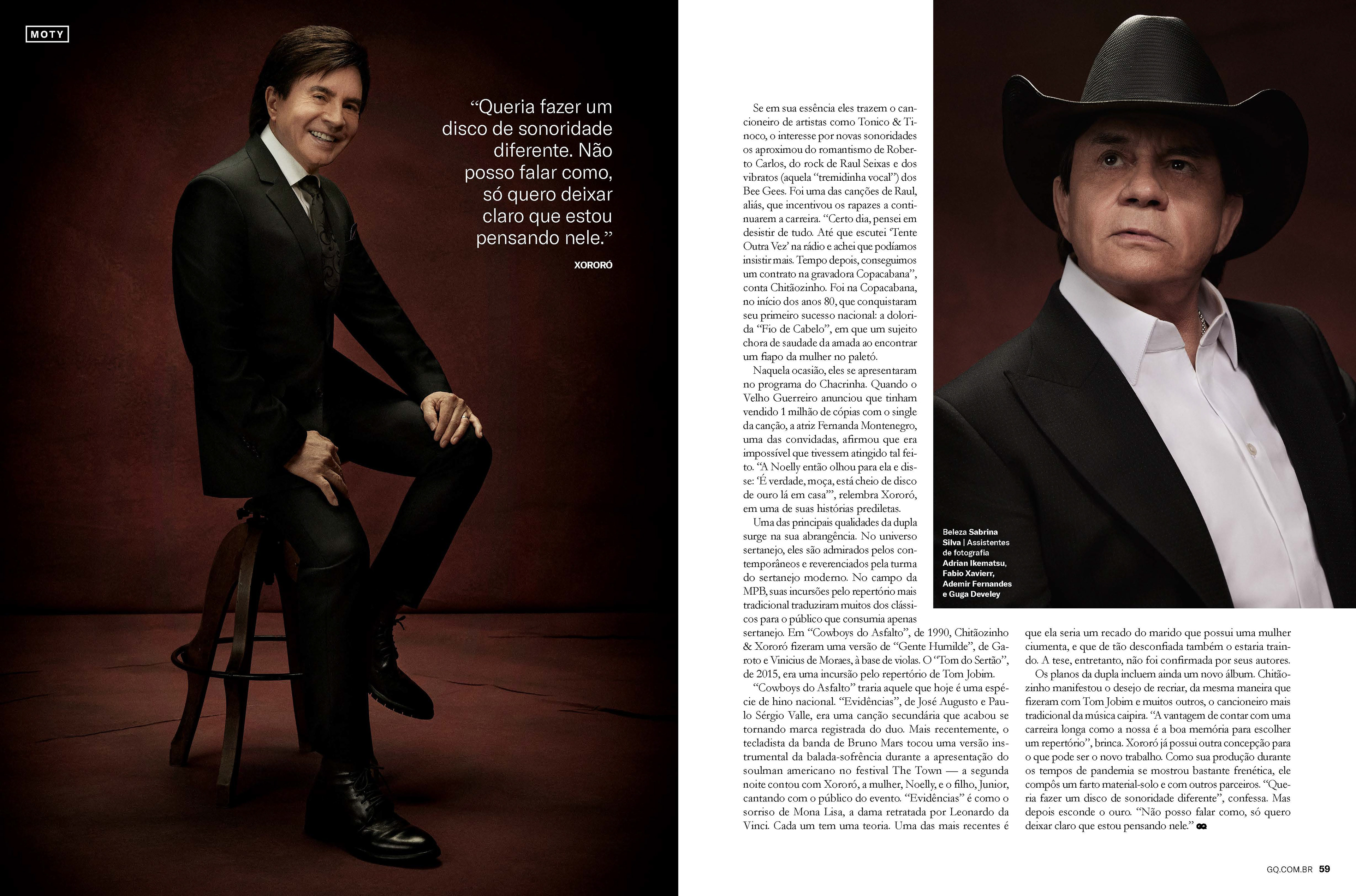 GQ 141 | CHITÃOZINHO E XORORÓ | MOTY | FOTO PEDRO DIMITROW