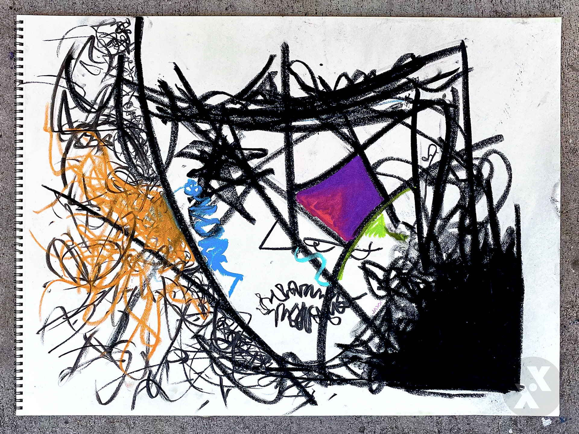 Self Portrait (pastel chalk)