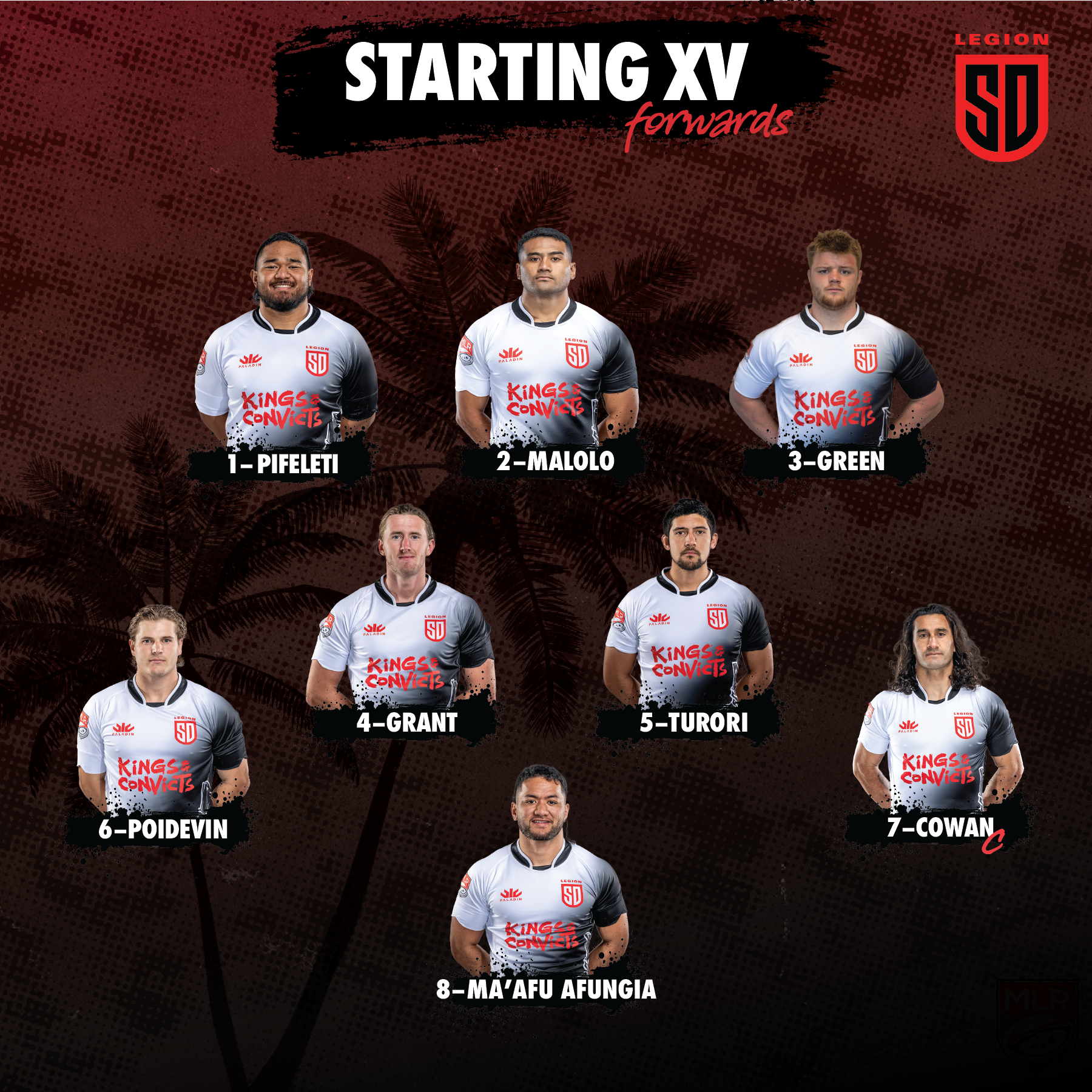 Starting XV (Away)