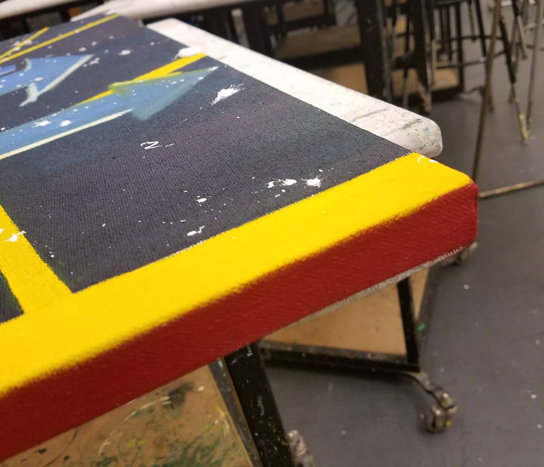 "Don't Stop." (Oil on self-stretched canvas) – 2017