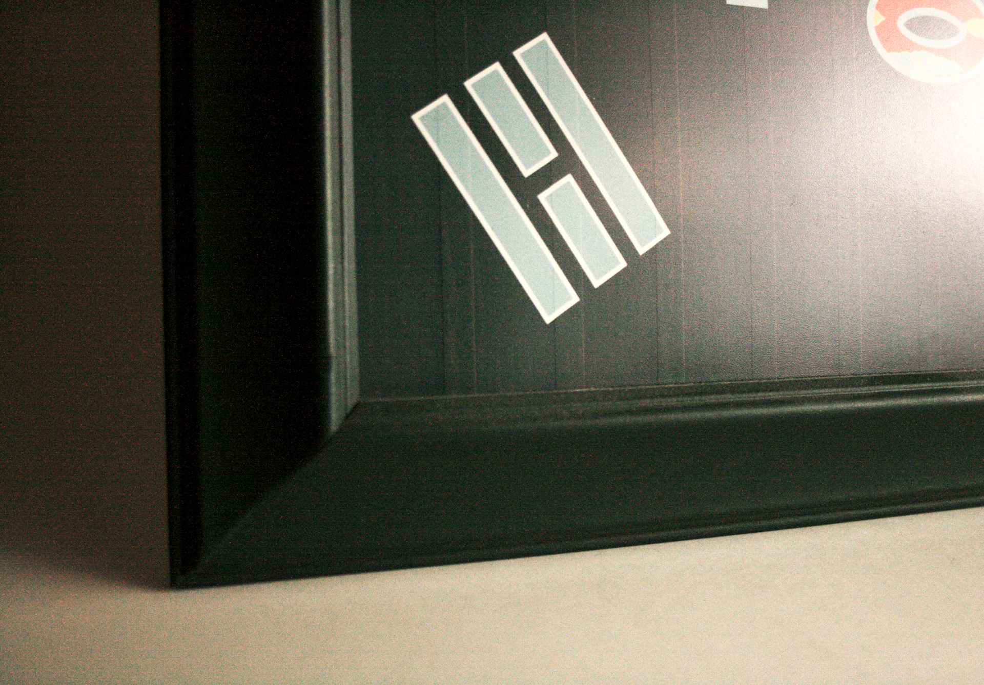 "Salanghae" (spray-mounted, set in frame)