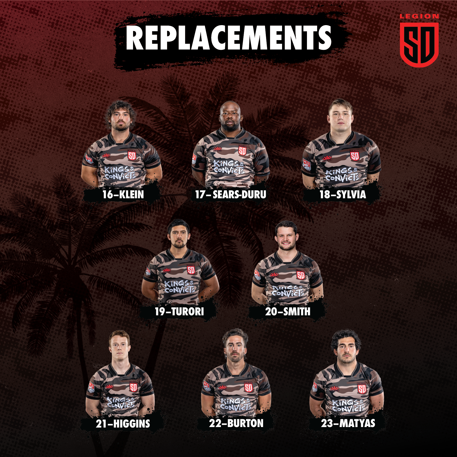 Starting XV (Home – Military Appreciation)
