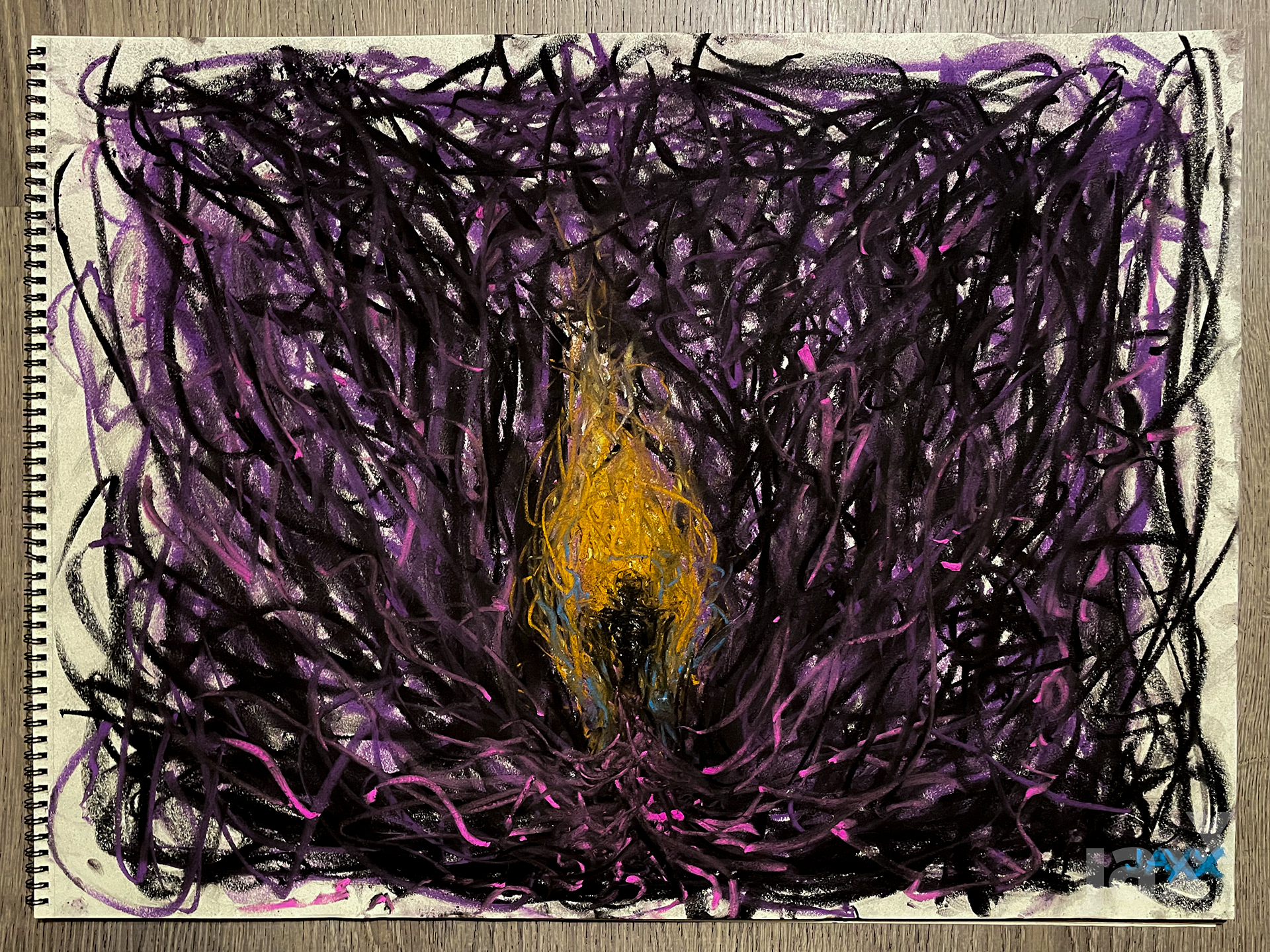 Inner Child, 2022. (oil pastel)