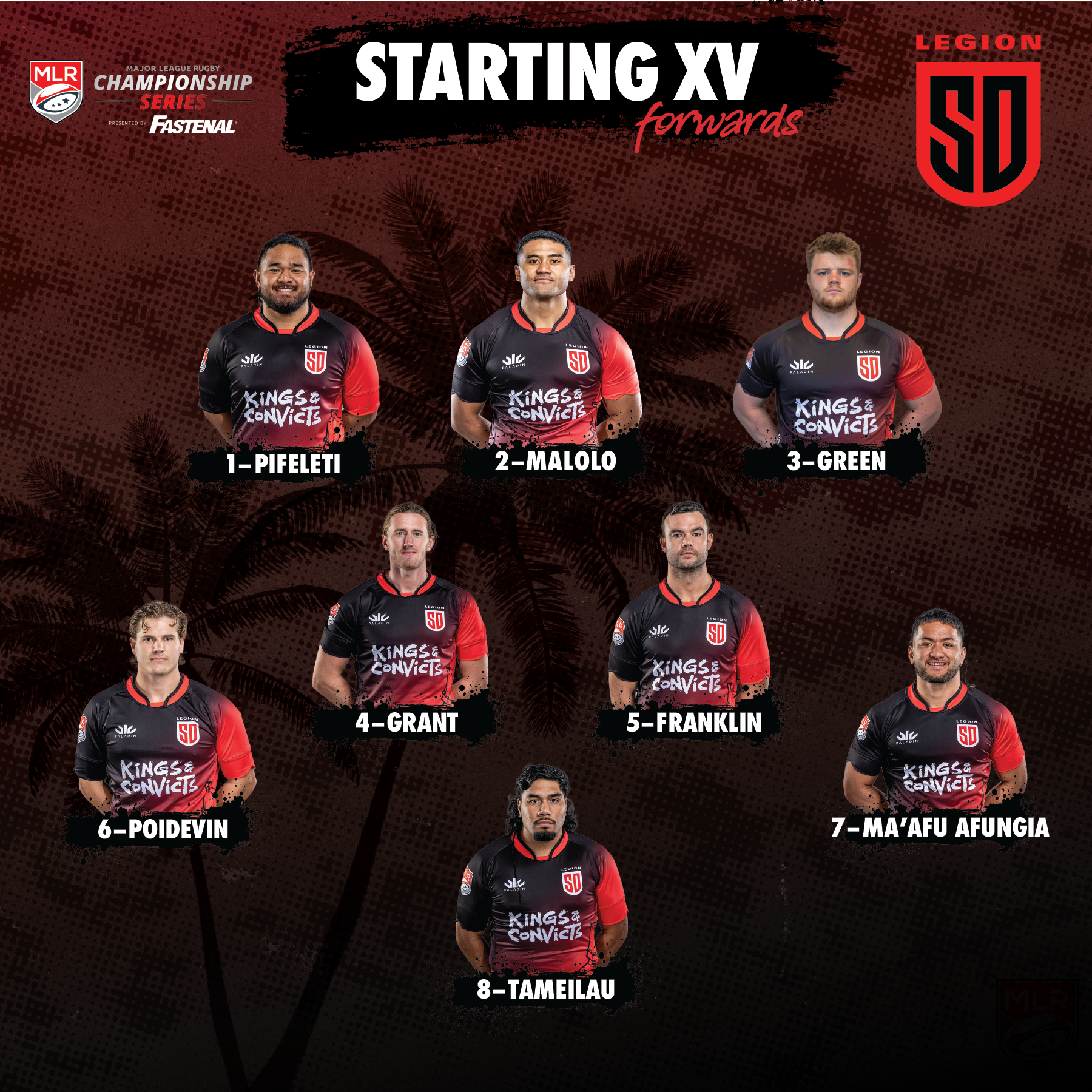 Starting XV (Home)