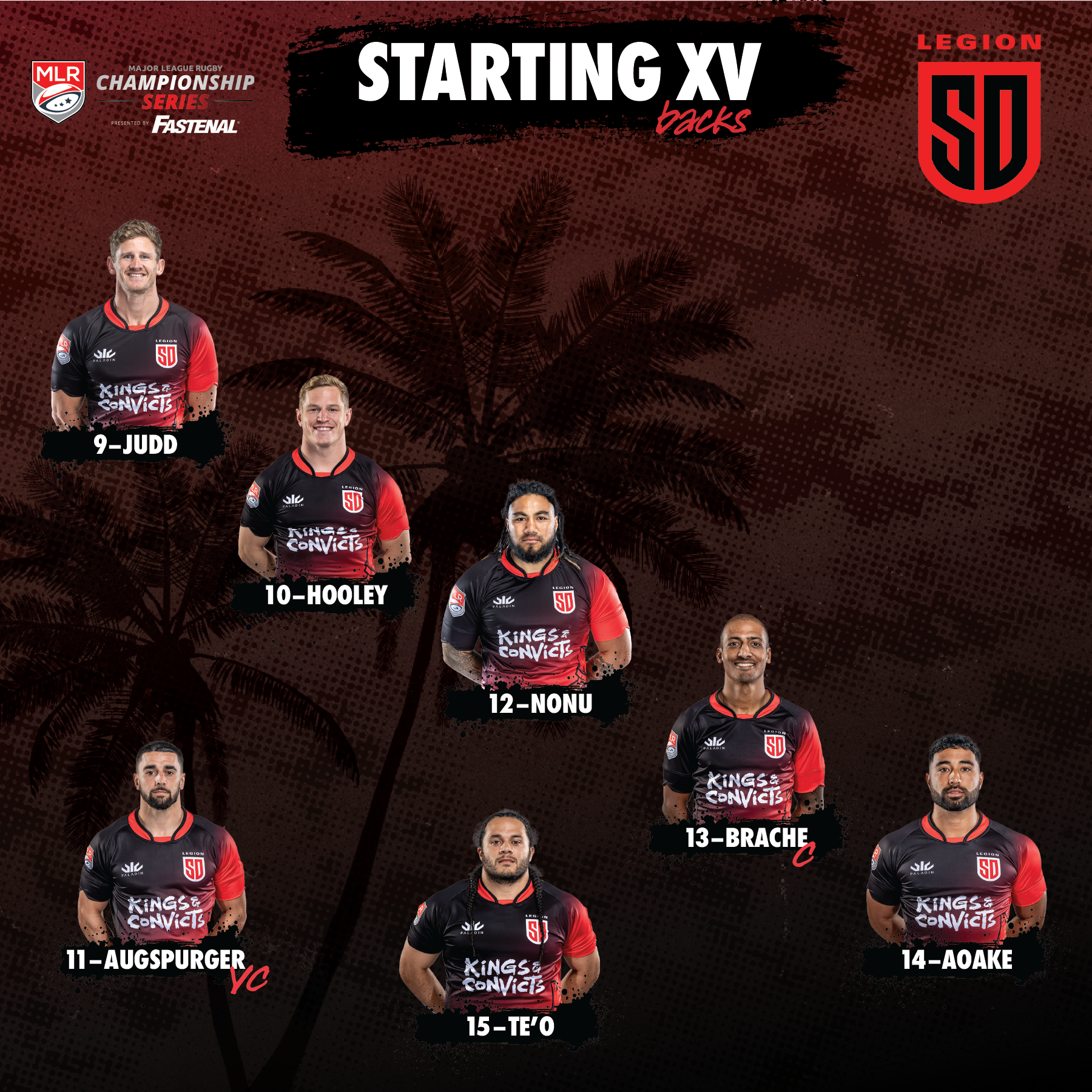 Starting XV (Home)