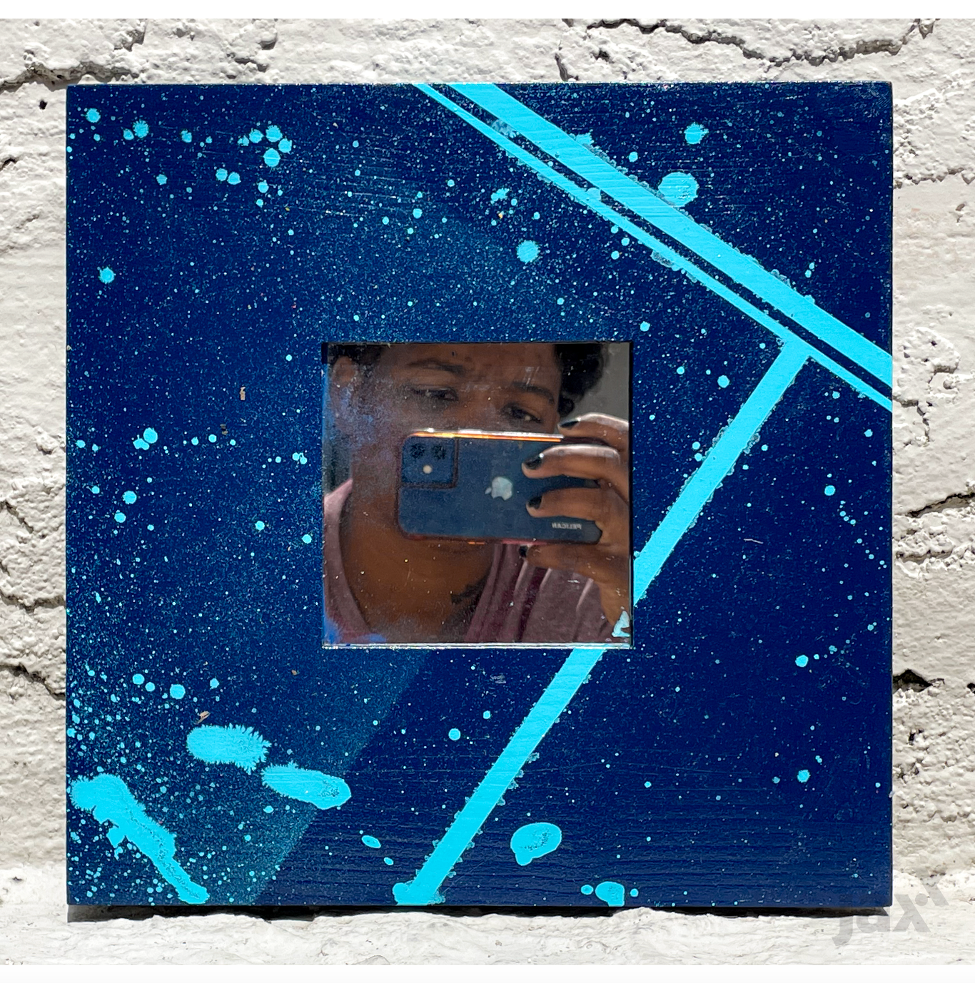 Thrifted Mirror, Repurposed (aerosol paint)