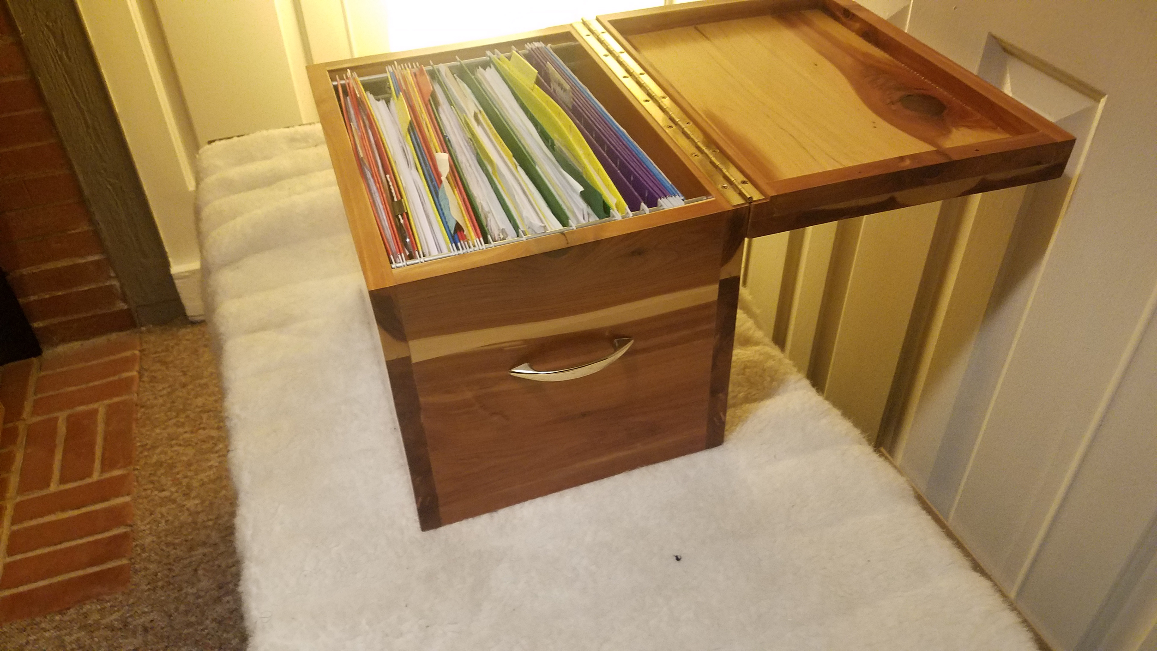 Cedar File-box (brass fittings)