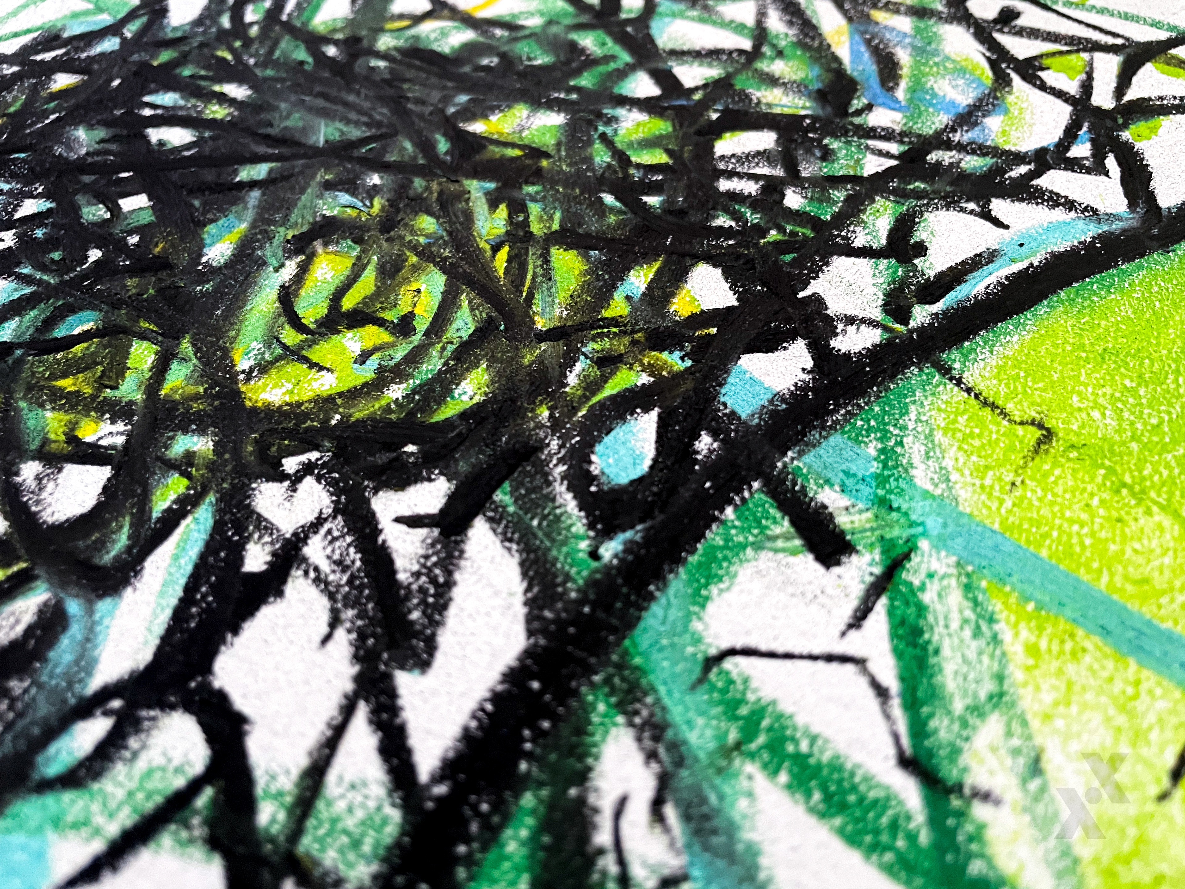 s h i e l d, 2022. (oil pastel)
