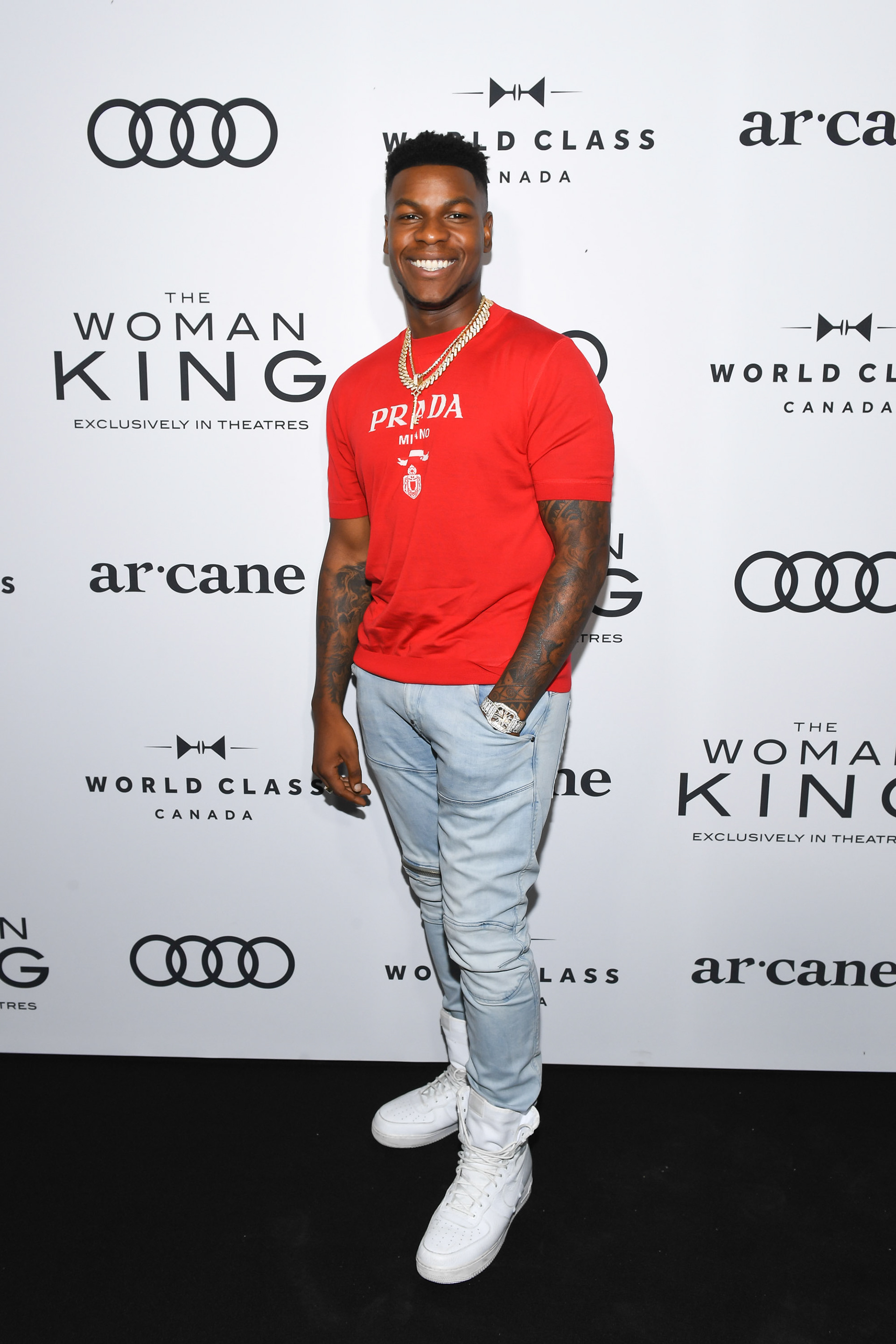 John Boyega attends “The Woman King” World Premiere Party co-hosted by Audi Canada at Arcane during the Toronto International Film Festival. (Sam Santos/George Pimentel Photography for Audi Canada)