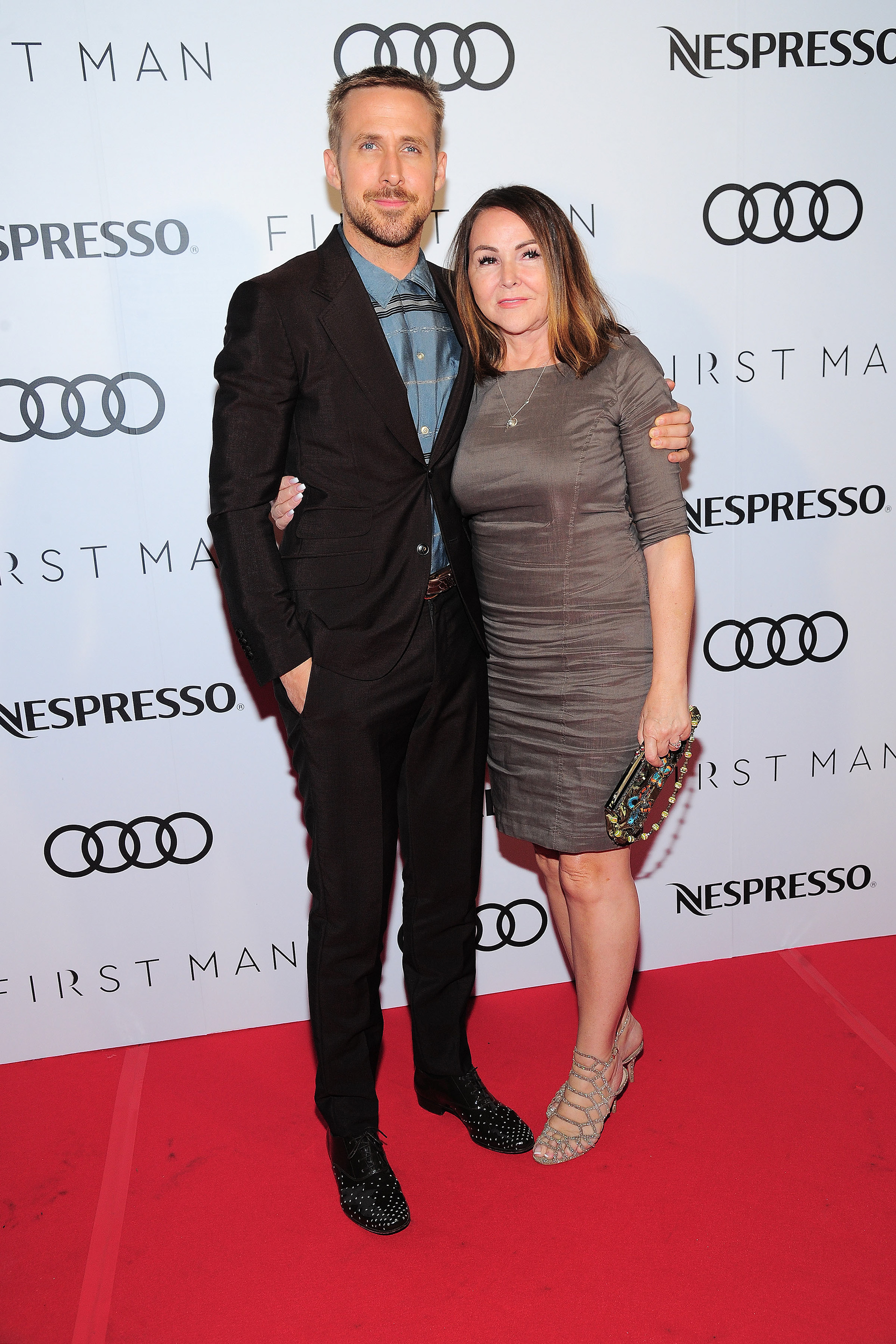 Ryan Gosling and Donna Gosling, attend the post-screening event for “First Man"