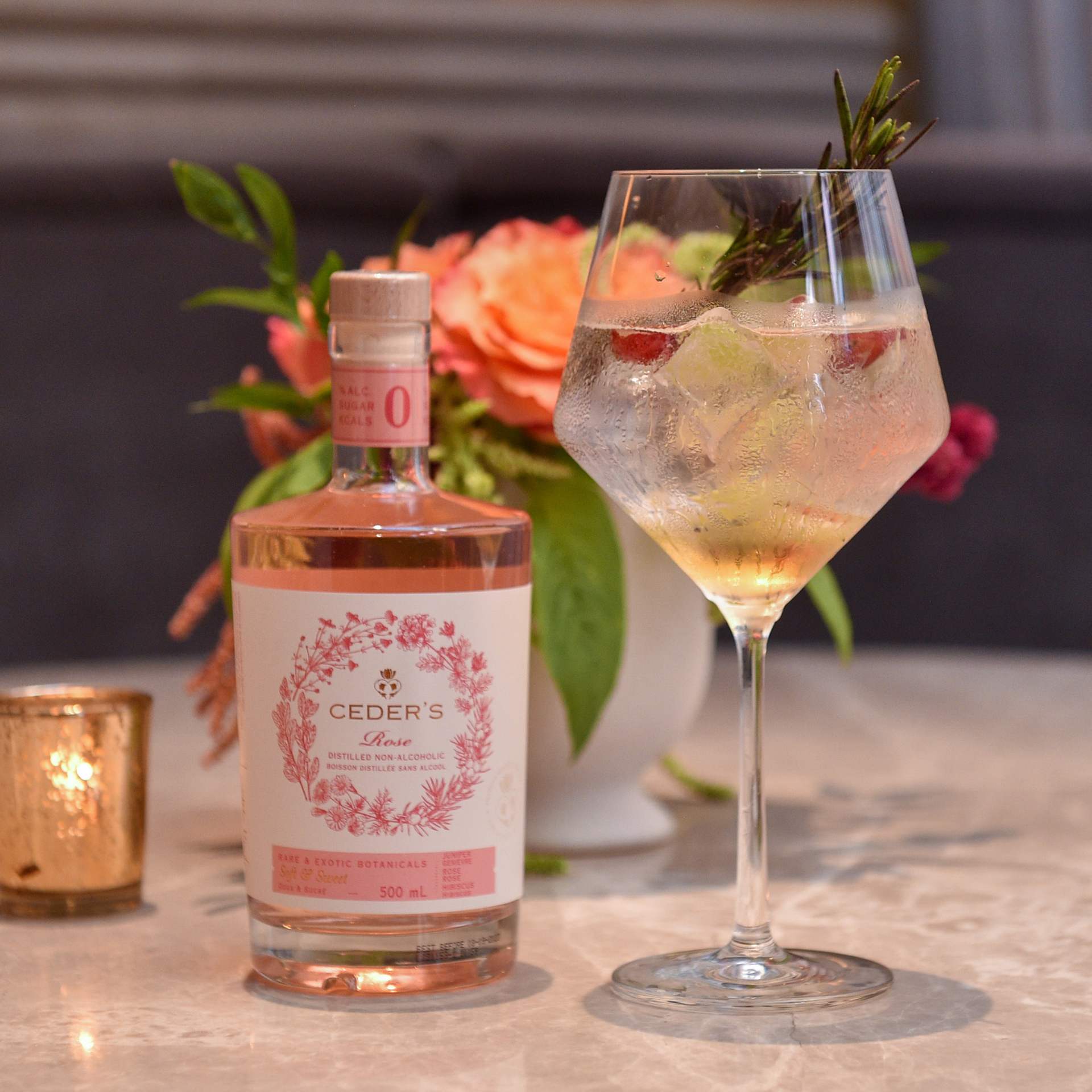 Ceder's Rose non-alcoholic spirit at the “Dalíland” reception hosted by Audi Canada at LOUIX LOUIS on Sunday, September 11, 2022 during the Toronto International Film Festival. (Ernesto Di Stefano/George Pimentel Photography for Audi Canada)