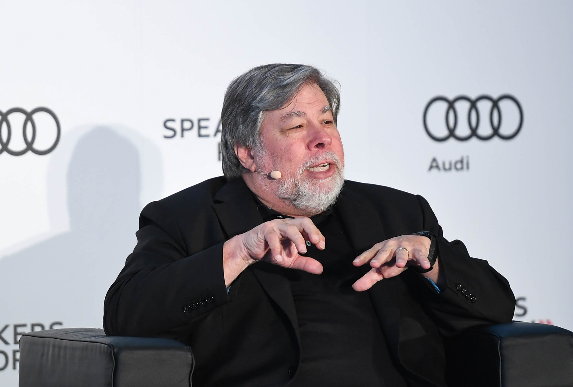 Apple Co-Founder, Steve Wozniak, speaks at the inaugural Audi Innovation Series in Toronto.